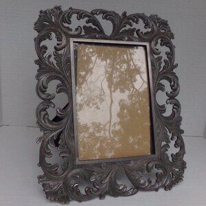 Vintage Ornate Martha Stewart Pewter Photo Picture Frame 5'' X 7''
